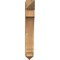 Ekena Millwork Imperial Arts & Crafts Rough Sawn Bracket, Western Red Cedar, 4"W x 16"D x 28"H BKT04X16X28IMP03RWR - alternate 2